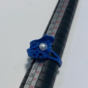 Blue Pearl Ring